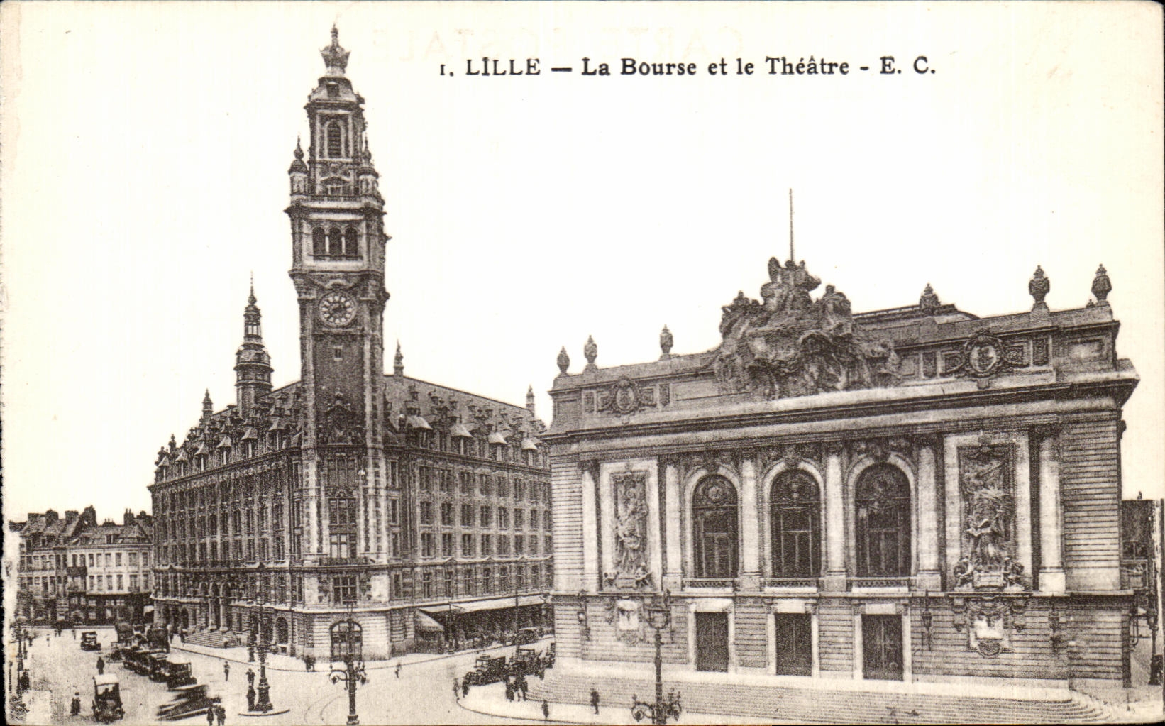 CPA Lille La Bourse Et Le Theatre