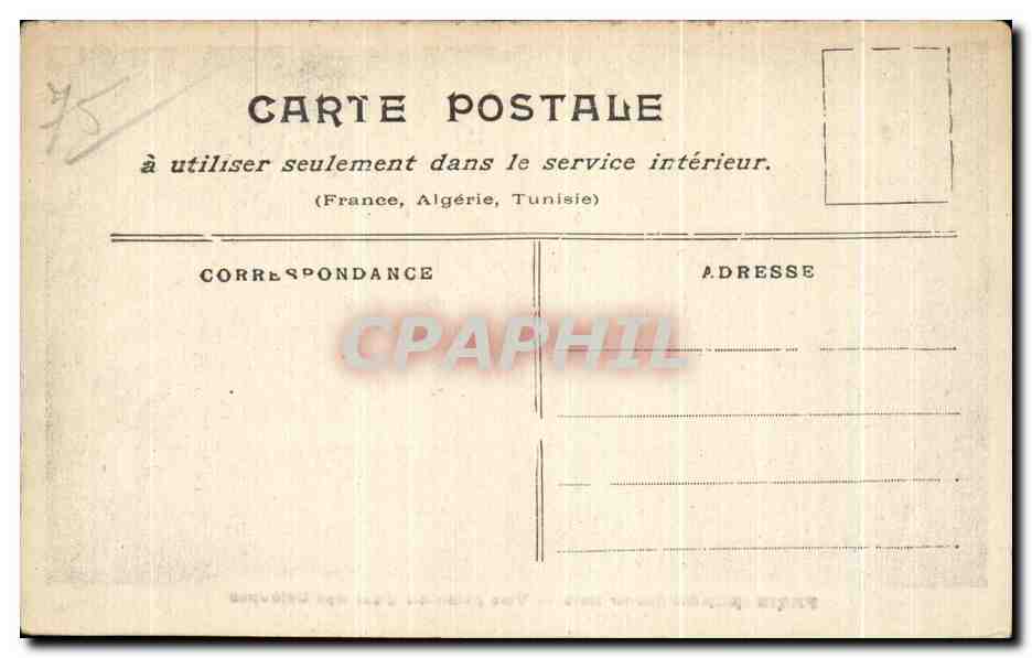 CPA Paris Inonde Vue prise du Quai des Orfevres Inondations — Rückseite
