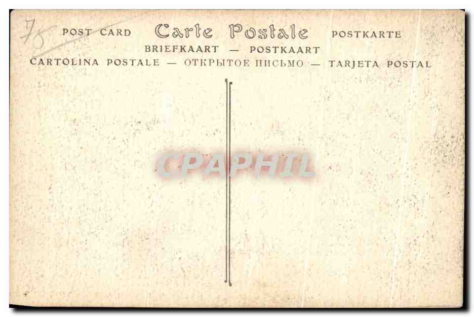 CPA Paris Le Pantheon Tombeau de Rousseau  — Rückseite