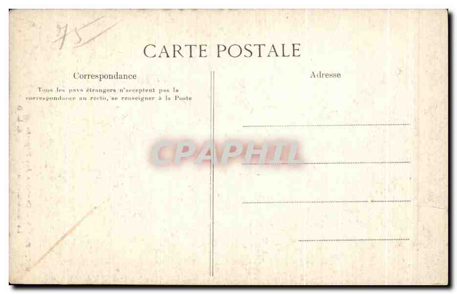 CPA Paris Chambre des Deputes La Bibliotheque Library — Rückseite