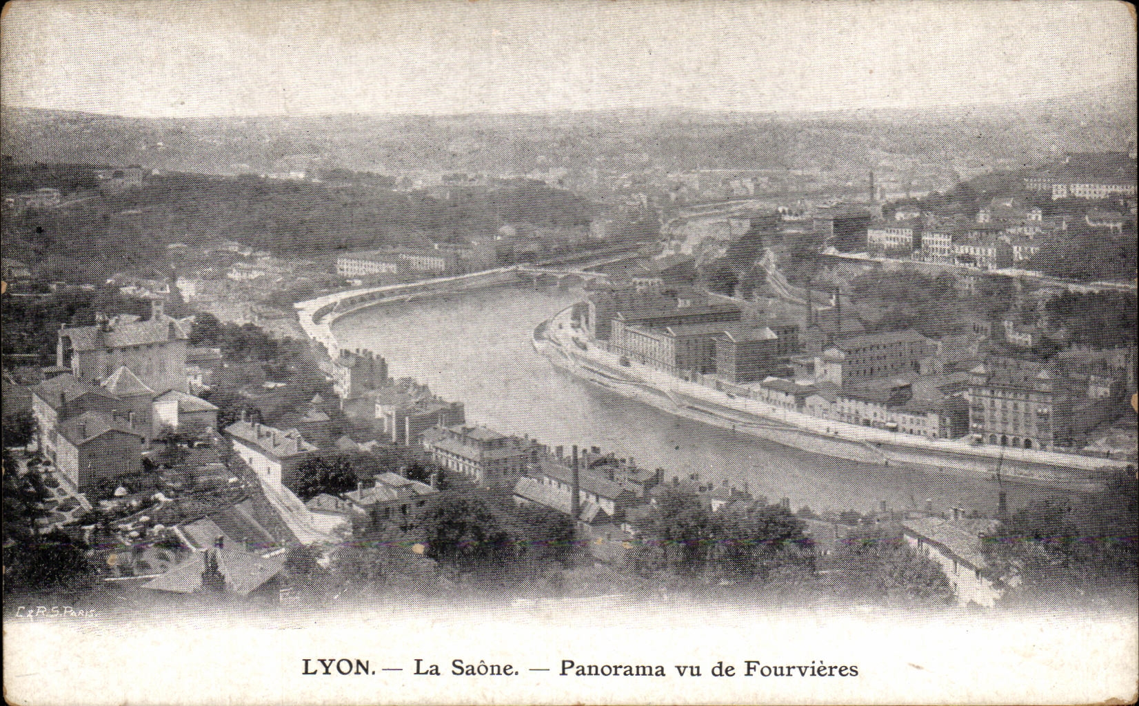 CPA Lyon La Saone Panorma vu de Fourvieres
