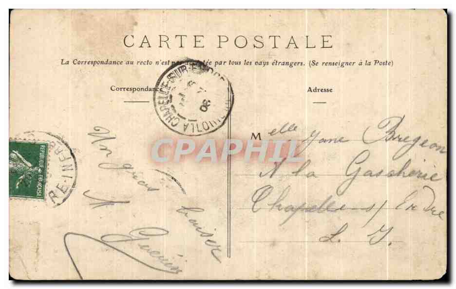 CPA Agonie de Jesus Grotte de Gethsemani Calvaire de Pontchateau — Rückseite