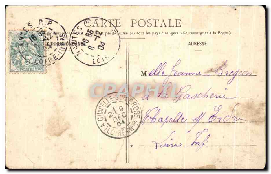 CPA La Toilette de la Parisienne Femme Parfums — Rückseite
