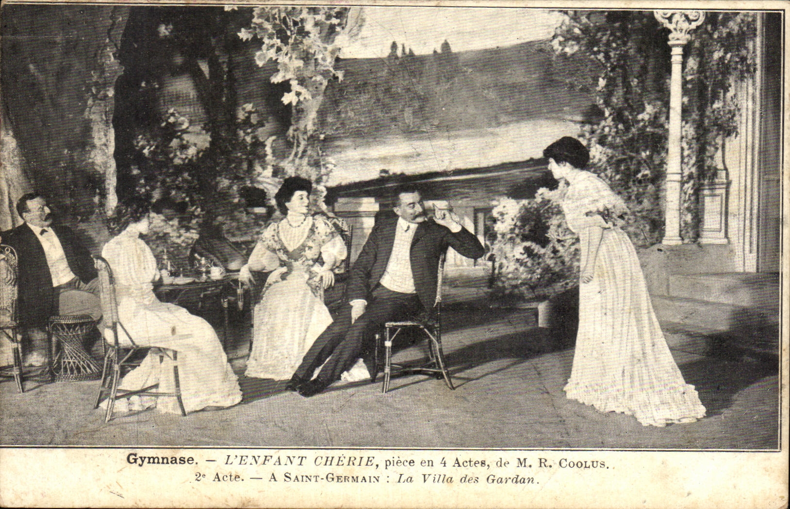 CPA Gymnase L'enfant Cherie piece en Actes de Acte A Saint Germain La Villa des Gardan