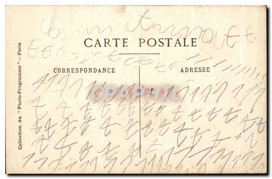 CPA Gymnase L'enfant Cherie piece en Actes de Acte A Saint Germain La Villa des Gardan — Verso