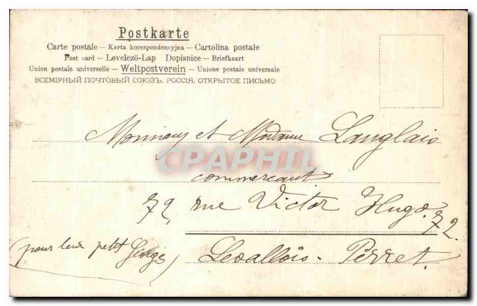 CPA Fantaisie Enfants Anges Angelots Papillon  — Rückseite