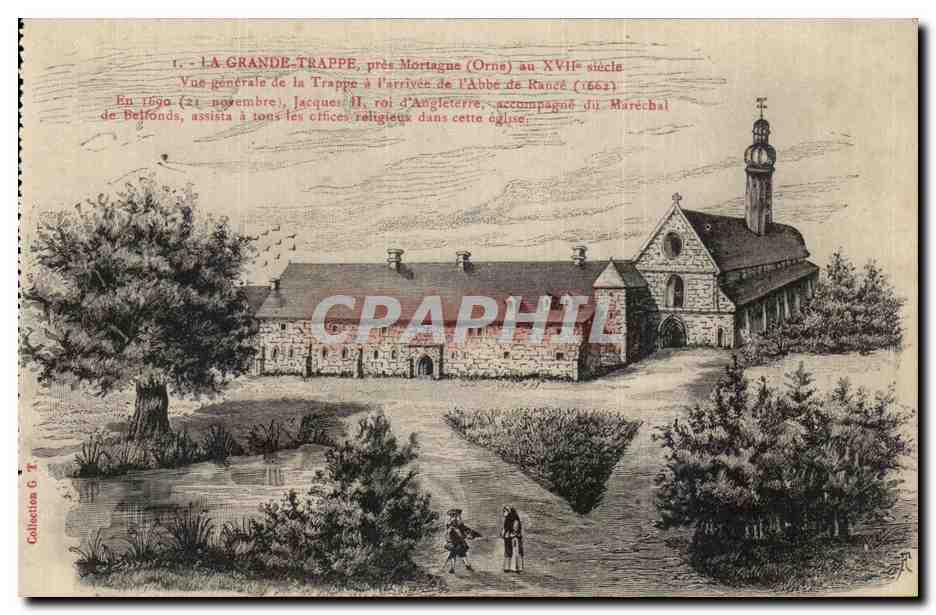 CPA La Grande Trappe pres Mortagne Vue generale de la Trappe 