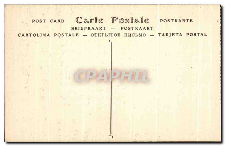 Intérieur d'un hall gothique orné — motifs floraux et figures — éditeur non identifié — Rückseite