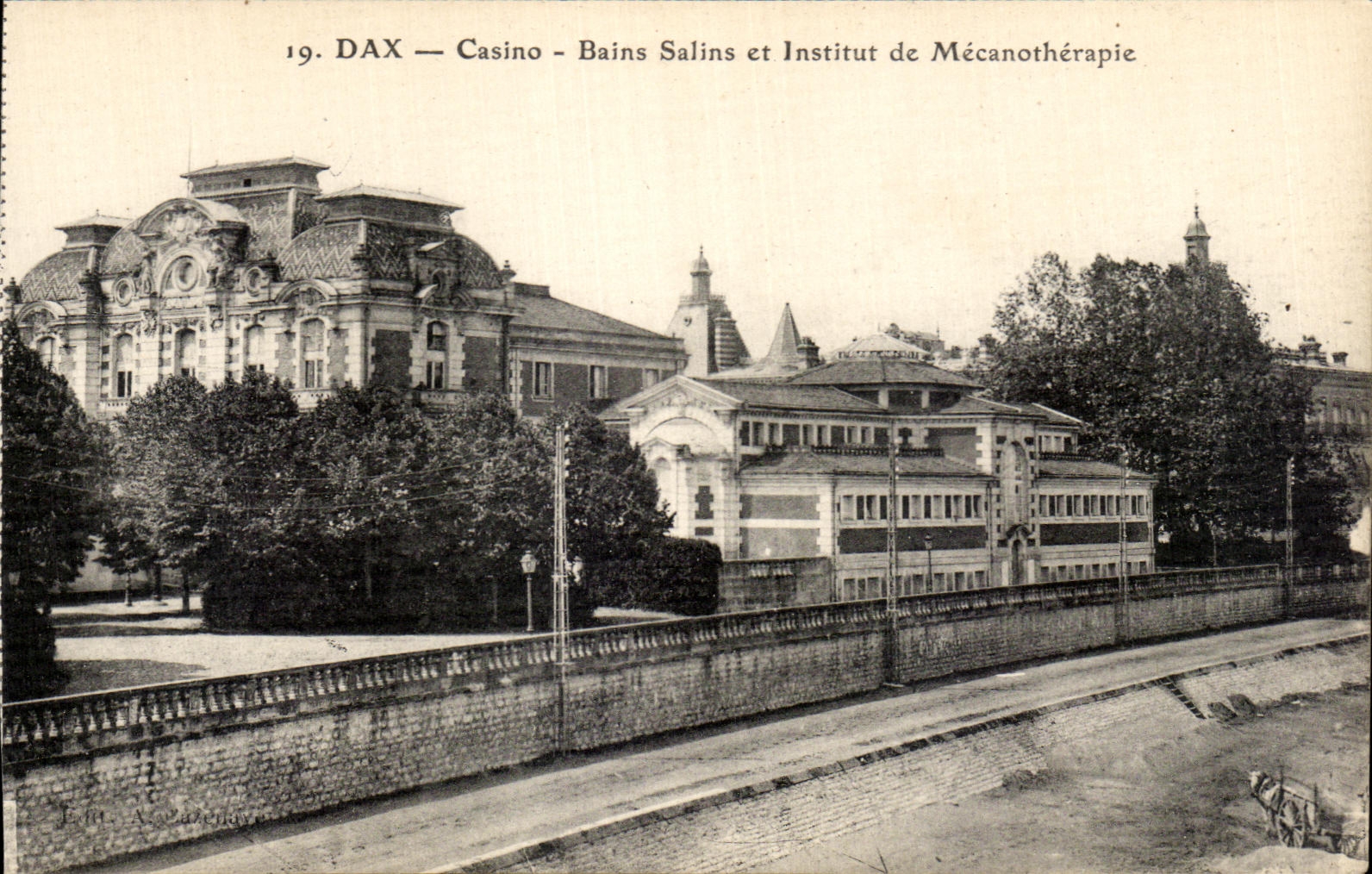 DAX — Casino — Bains Salins et Institut de Mécanothérapie — Éditeur J. M. A. Valençon, n°19