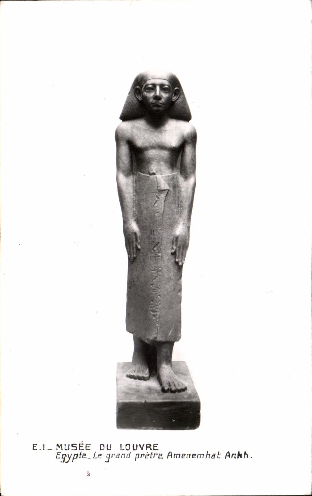 Musée du Louvre — Statue du grand prêtre Amenemhat Ankh — Éditions des Musées Nationaux