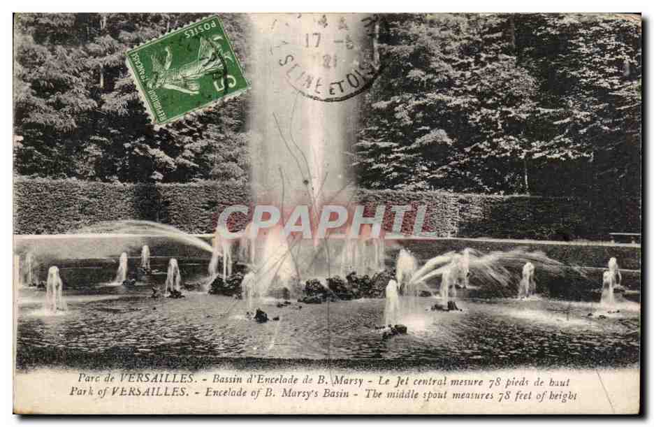 CPA Versailles Bassin d'Encelade de Marsy 