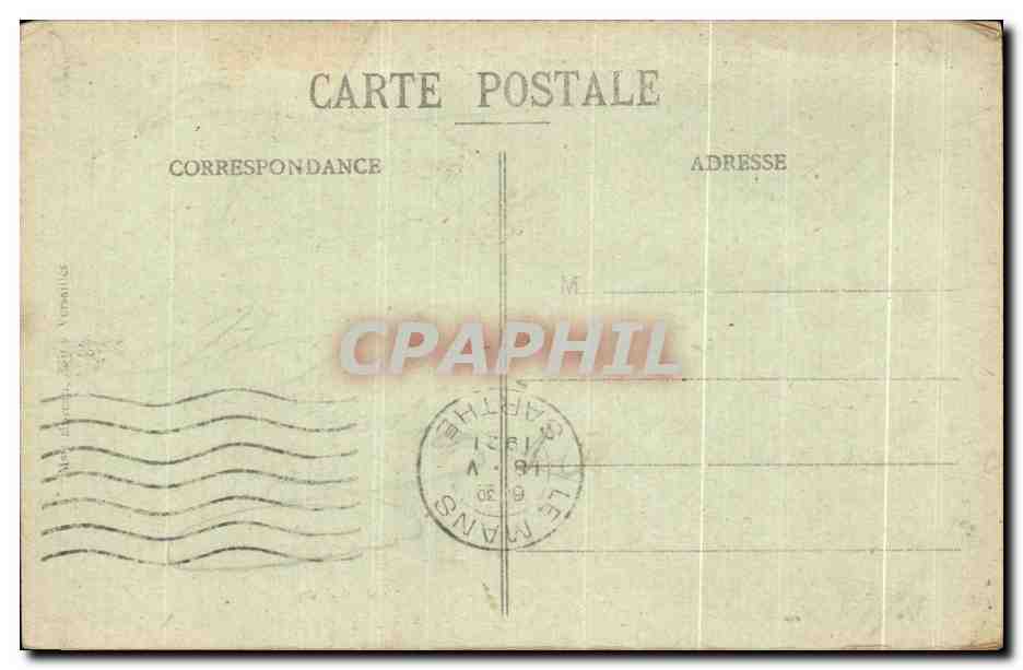 CPA Versailles Bassin d'Encelade de Marsy  — Verso