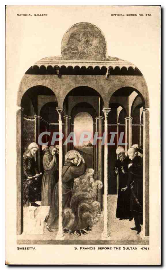 CPA Sassetta Francis Before The Sultan National Gallery
