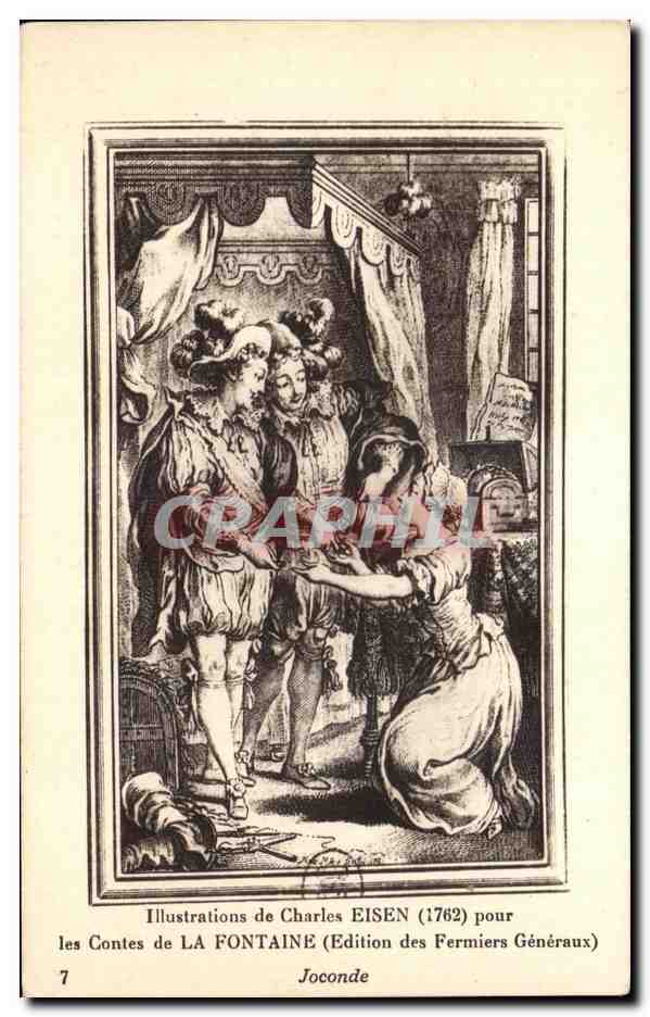 CPA Les Contes de La Fontaine Charles Eisen Joconde