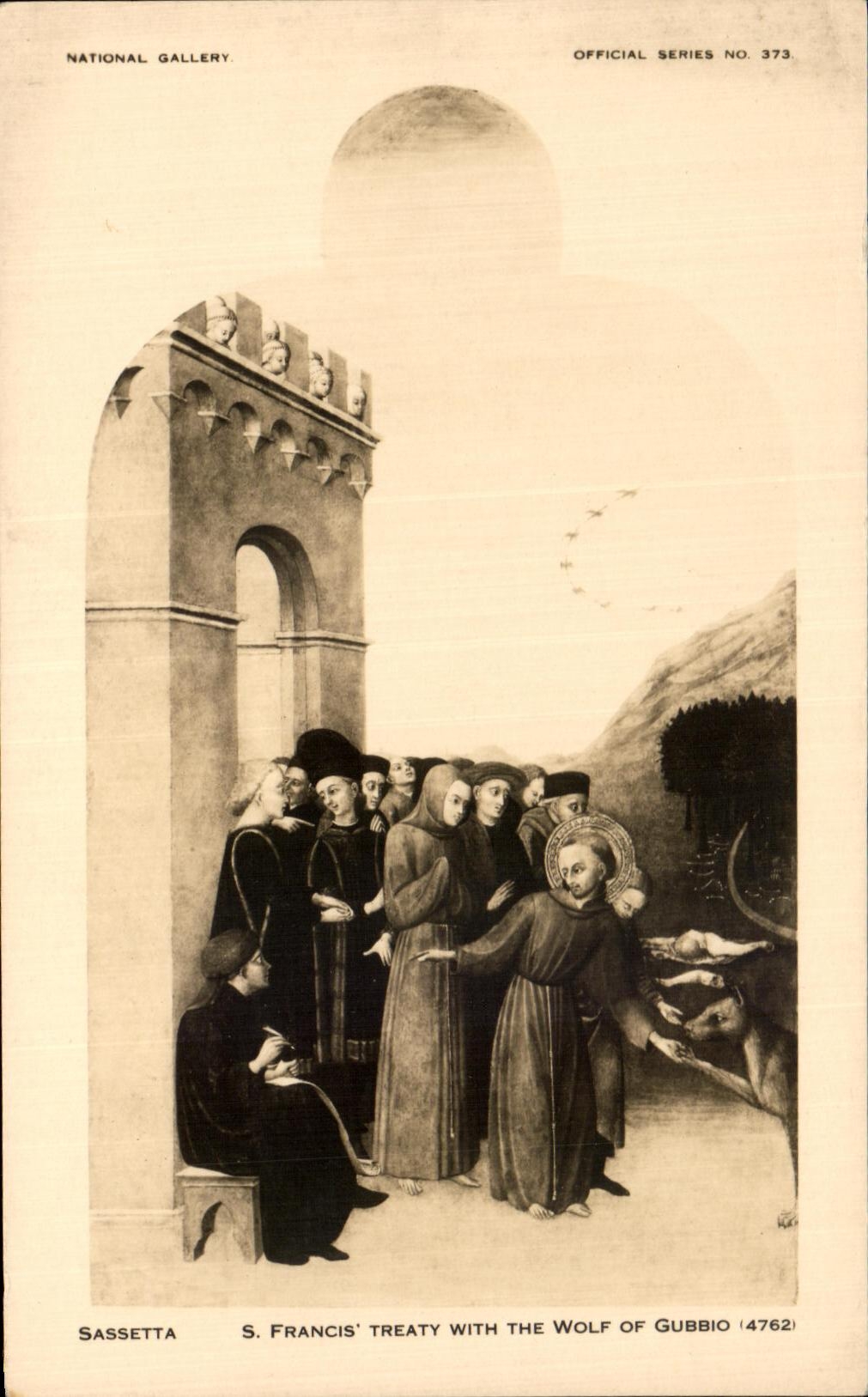CPA Sassetta Francis Treaty with the wolf of Gubbio National Gallery 