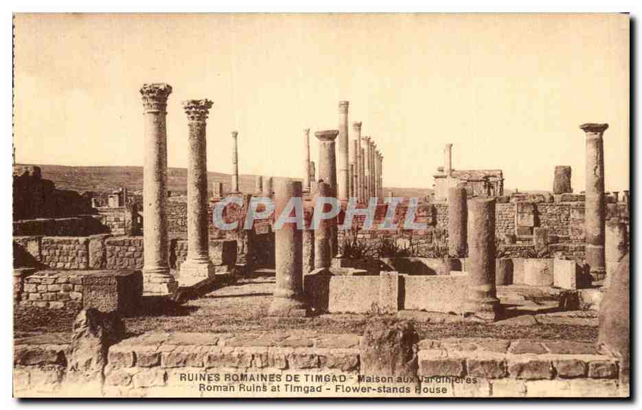 Ruines romaines de TimgaD - Maison aux Vardinières — Éditeur A. F. Lévy