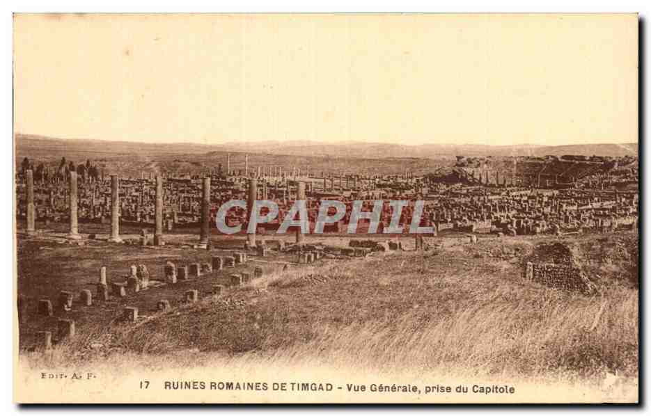 Roman Ruins of Timimad — General View Taken from the Capitol — Publ. A. F., no. 17