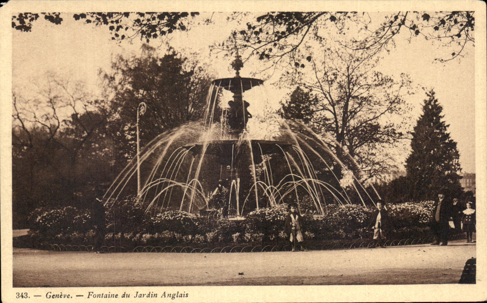 CPA Geneve Fontaine du jardin Anglais