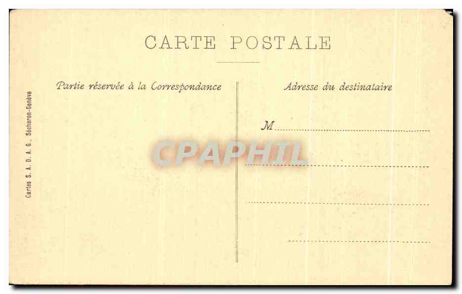 CPA Geneve Fontaine du jardin Anglais — Rückseite