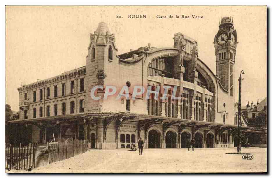 CPA Rouen Gare de la Rue Verte Arts decoratifs