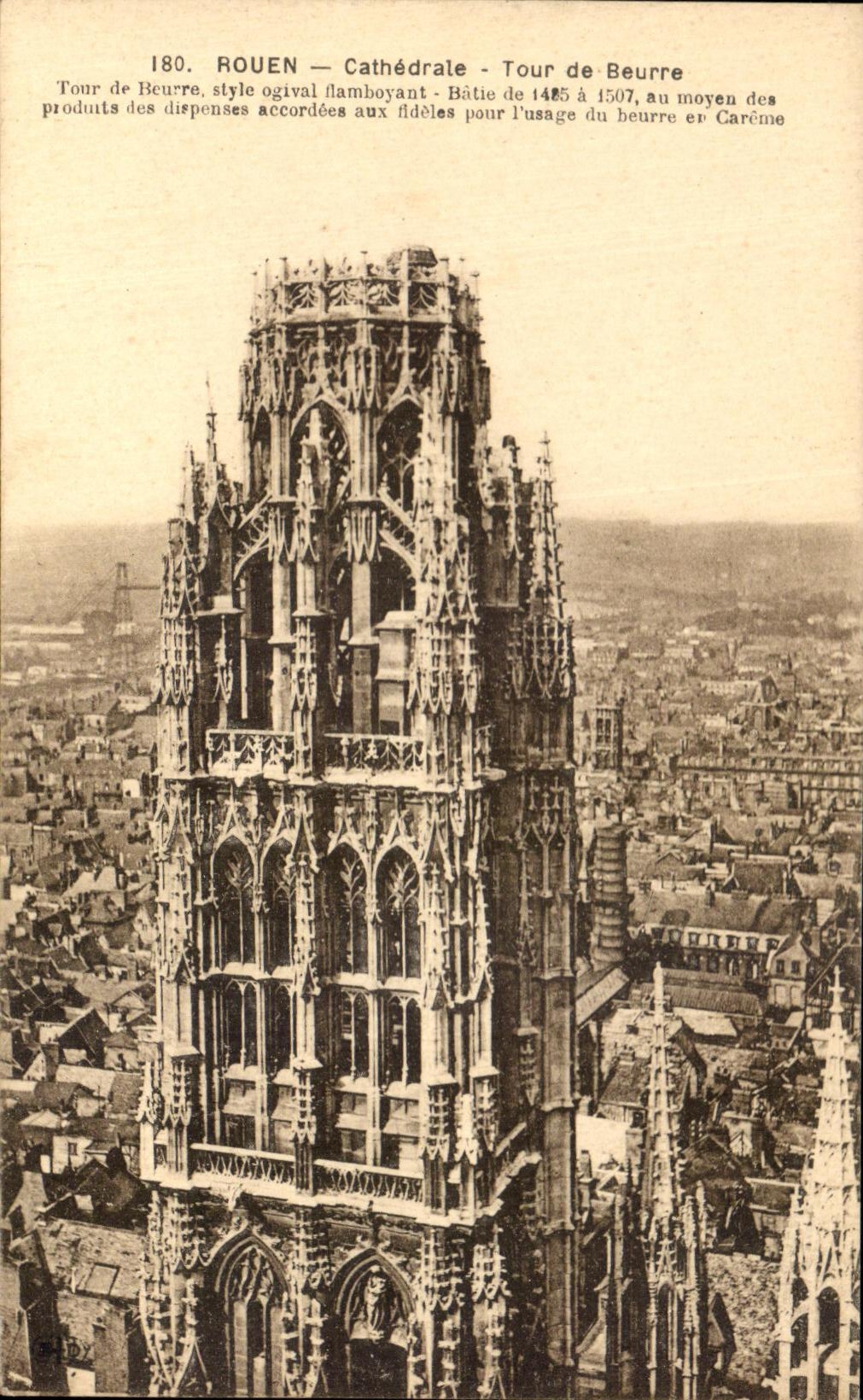 CPA Rouen Cathedrale Tour de Beurre