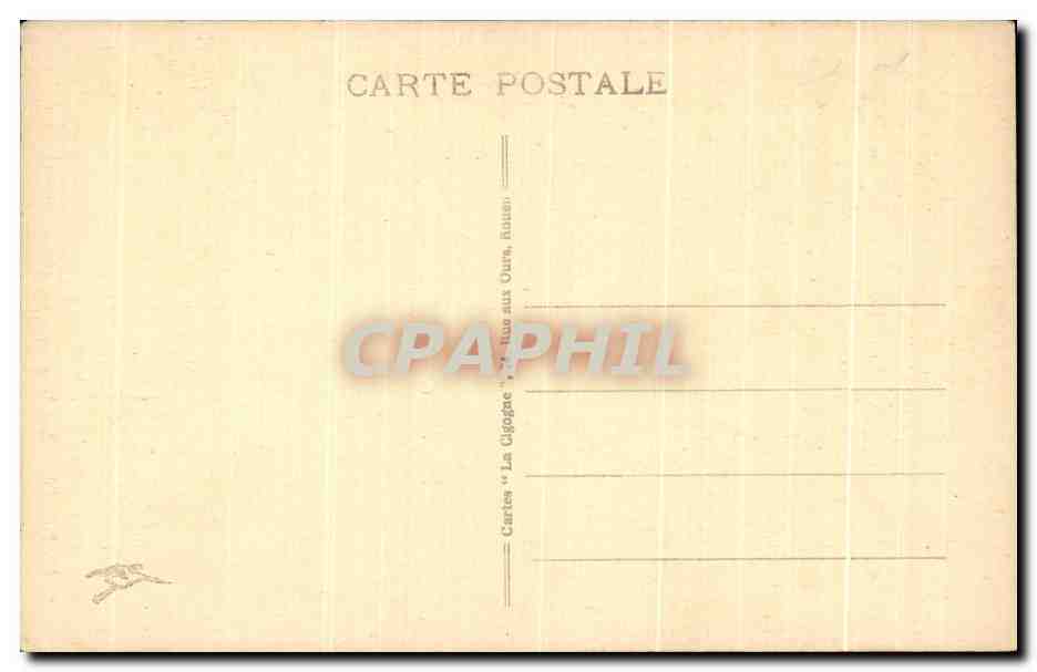 CPA Rouen Basilique de Bansecours Grand Nef — Verso