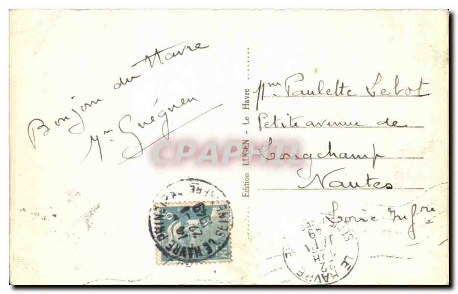 CPA Le Havre Ste Adresse Vue generale — Verso