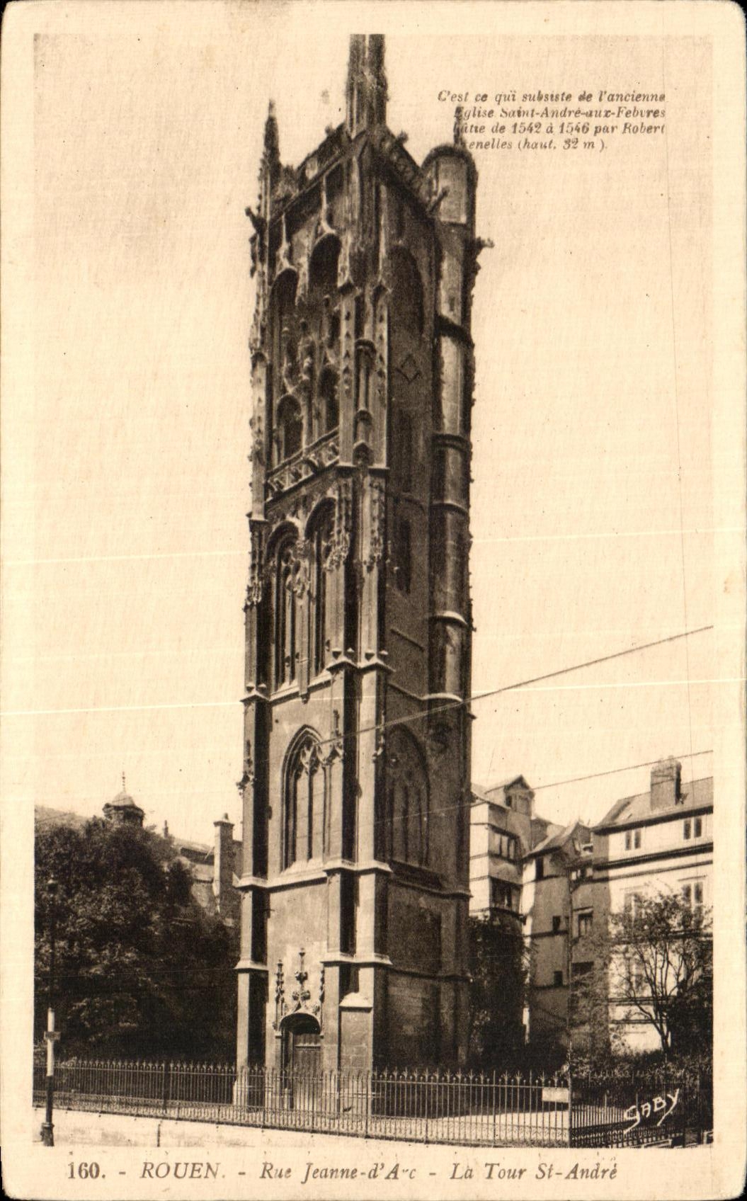 CPA Rouen rue Jeanne d'Arc La Tour St Andre