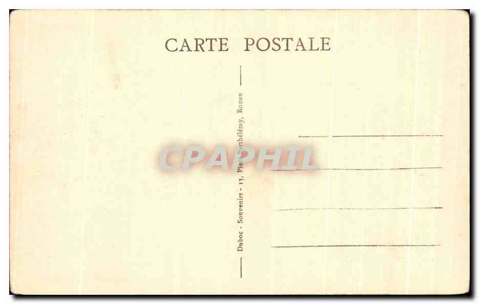 CPA Rouen rue Jeanne d'Arc La Tour St Andre — Verso