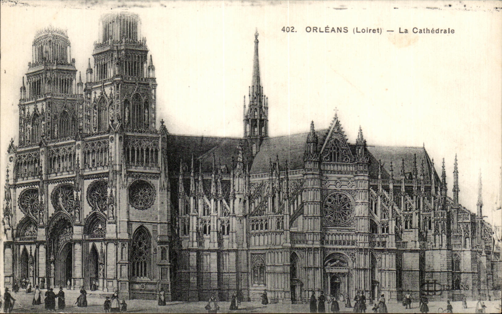 CPA Orleans Loiret La Cathedrale