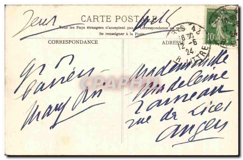 CPA Musee du Luxembourg Eugene Carriere La famille — Verso
