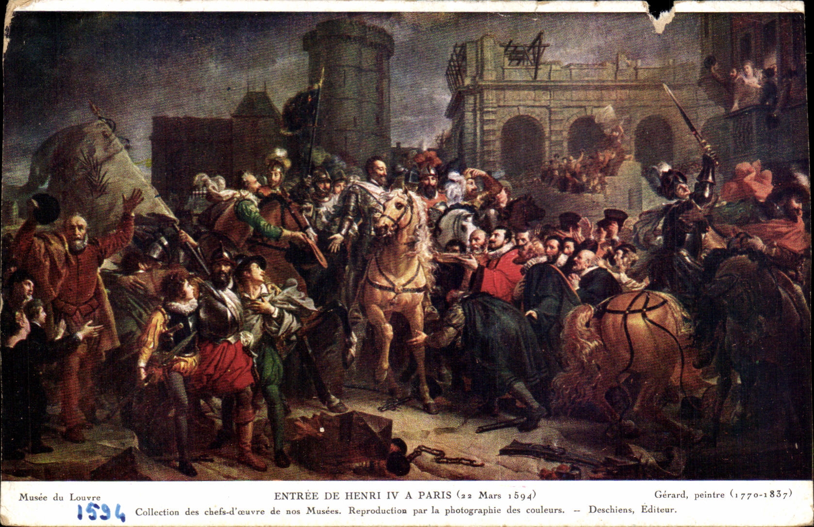 CPA Entree De Henri IV A Paris Mars 1594