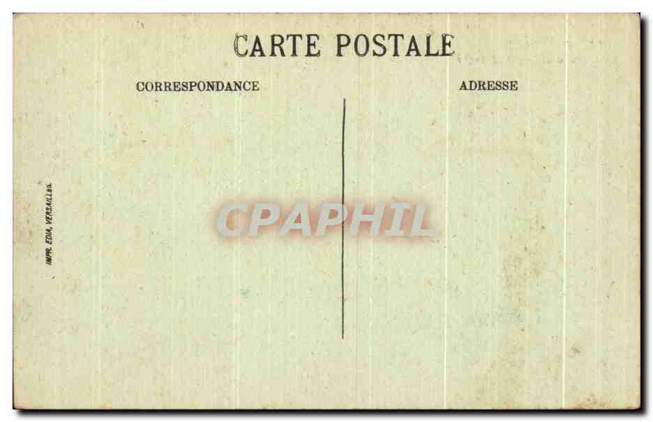 Chantilly — Le Château et le grand degré — Impr. Eda Versallias — Verso