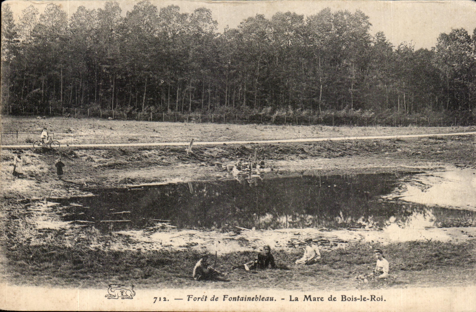 Forêt de Fontainebleau — La Mare de Bois-le-Roi — Verleger E. F. n°712