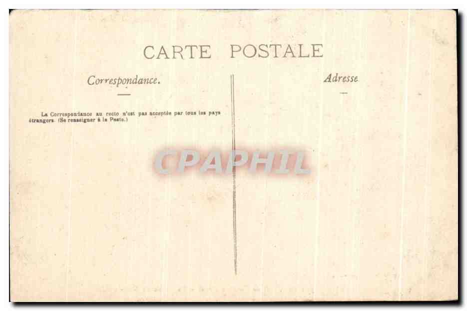 Forêt de Fontainebleau — La Mare de Bois-le-Roi — Verleger E. F. n°712 — Rückseite