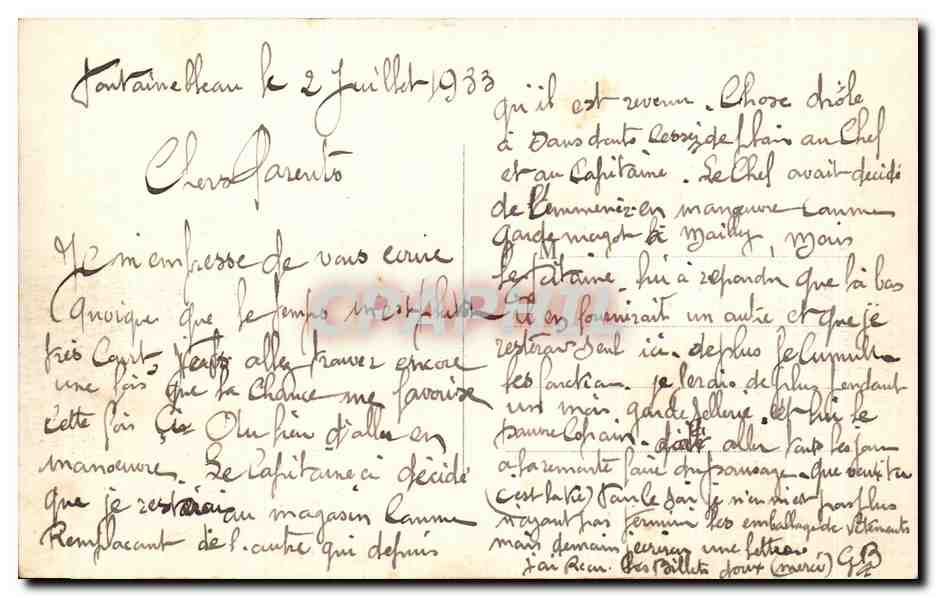 Bosque de FONTAINEBLEAU — Rocher d'Avon (Mont Louis VII) — CPAPHIL — Reverso