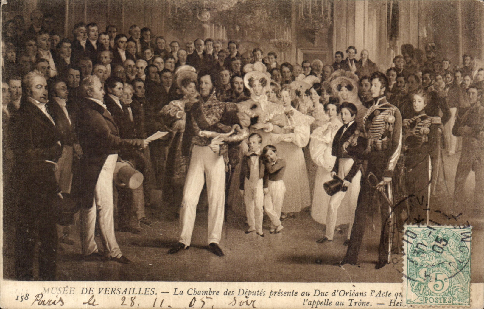 CPA Musee De Versailles La Chambre des Deputes presente au Duc d'Orleans 