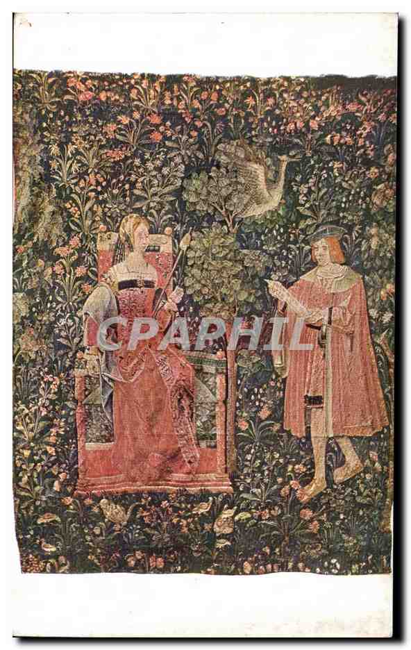 Tapisserie — scène de la vie seigneuriale, France, vers 1500 — Musée de Cluny, n° 5178
