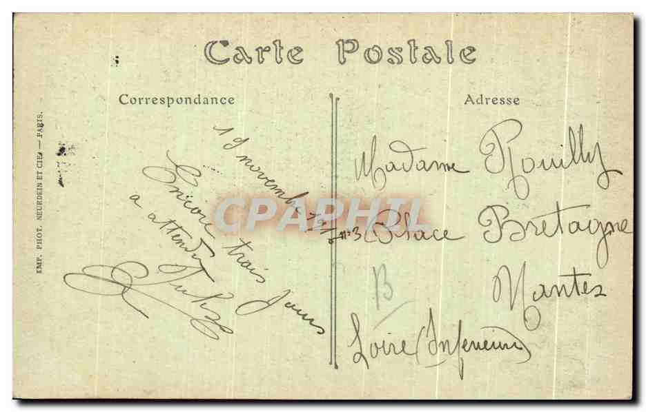 CPA Palais De Compiegne La Salle des Fetes — Rückseite