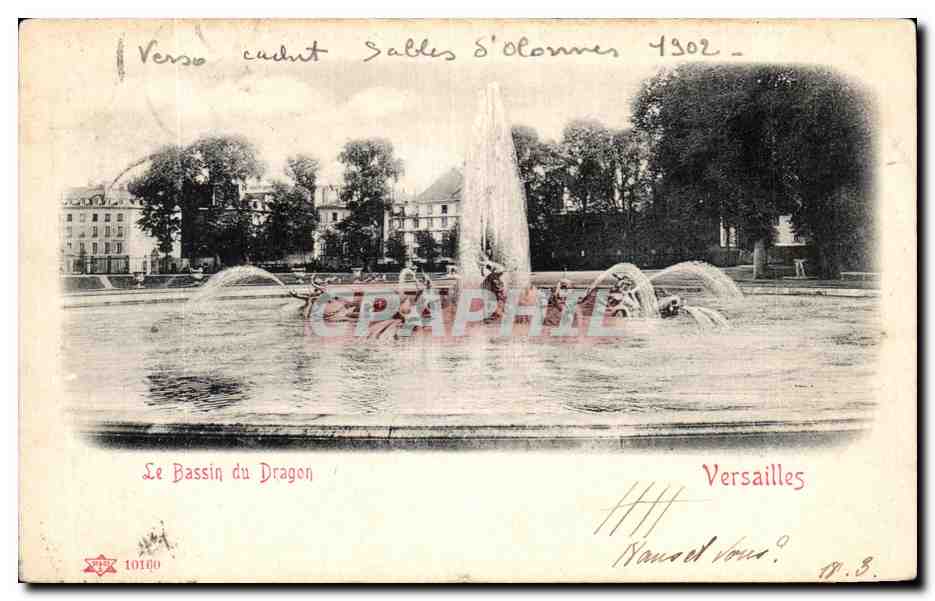 CPA Le Bassin du Dragon Versailles