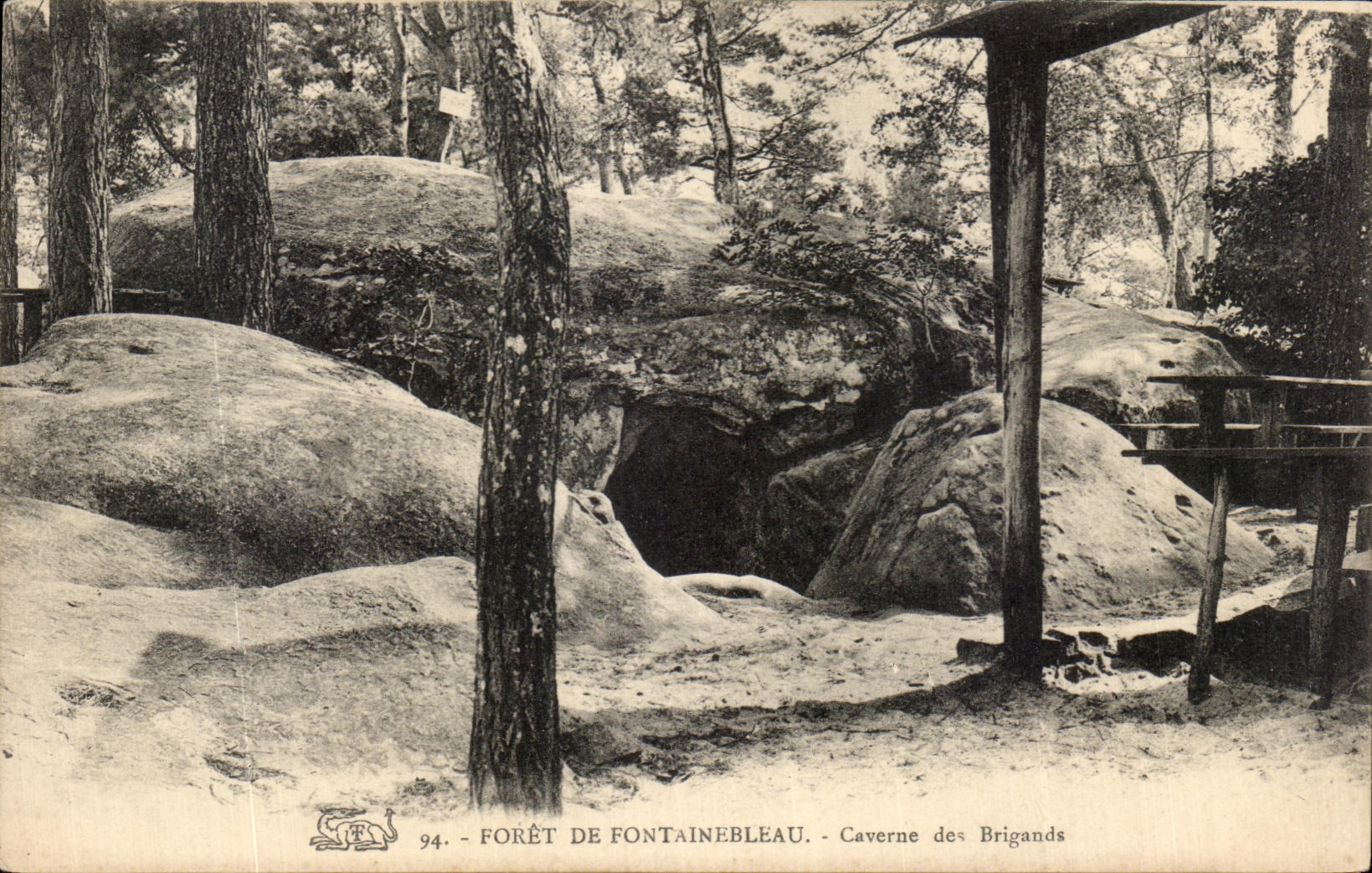 Wald von Fontainebleau - Höhle der Räuber — unbekannter Verlag, Nr. 94