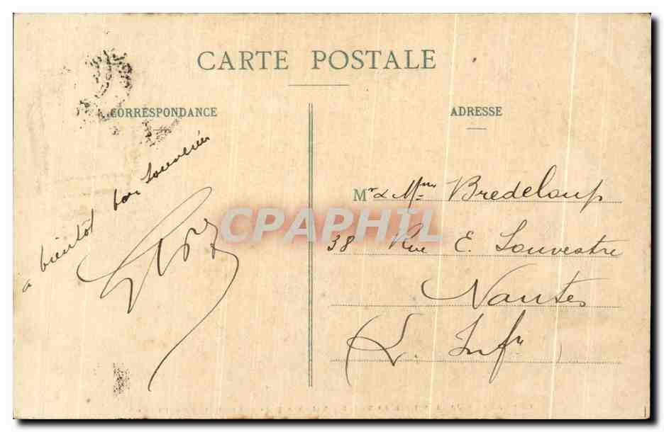 CPA Orleans Jardin De L'Hotel De Ville L'Age De Fer Par Landon — Verso