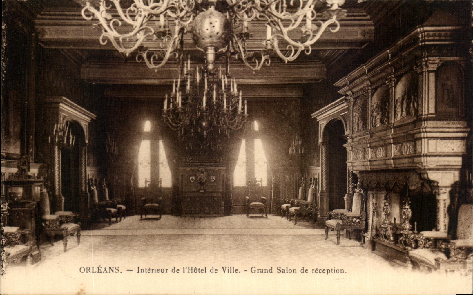 CPA Orleans Interneur de I'Hotel de Ville Grand Salon de reception