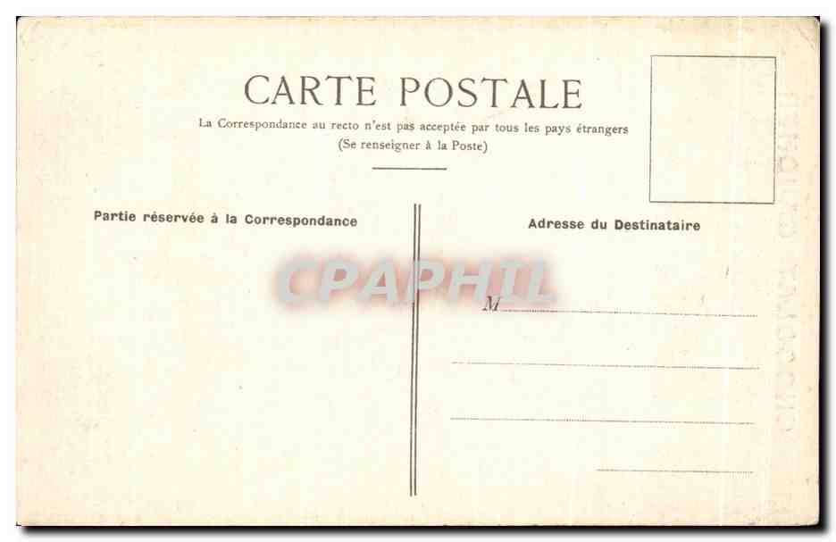 CPA Orleans Hotel de Ville Chocolat Gaucher  — Verso