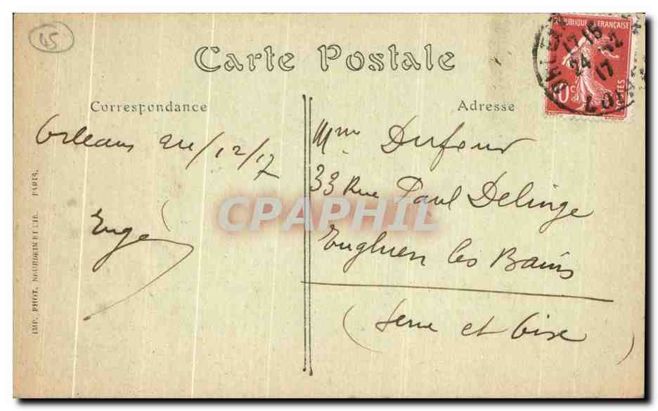 CPA Orleans La Nef et le Choeur — Back