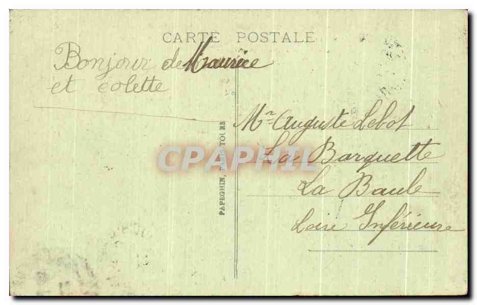 CPA Tours La Vue generale La Loire Le Pont de pierre La Cathedrale St Gatien et la Paritie — Rückseite