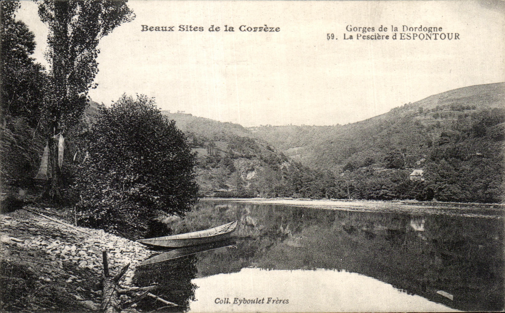 CPA Beaux Sites de la Correze Gorges de la Dordogne La Pesciere d'Espontour