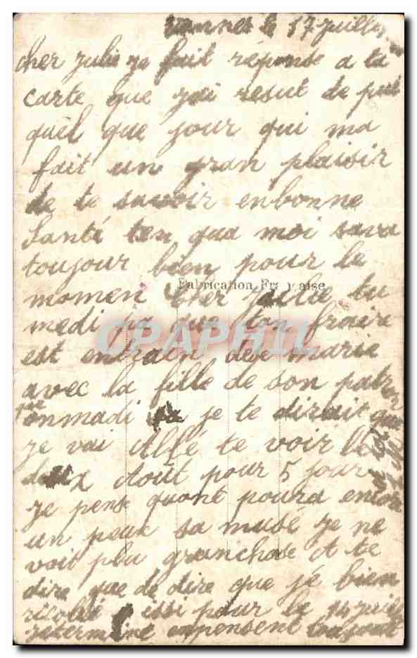 CPA Couple Femme Tanks Militaria  — Verso