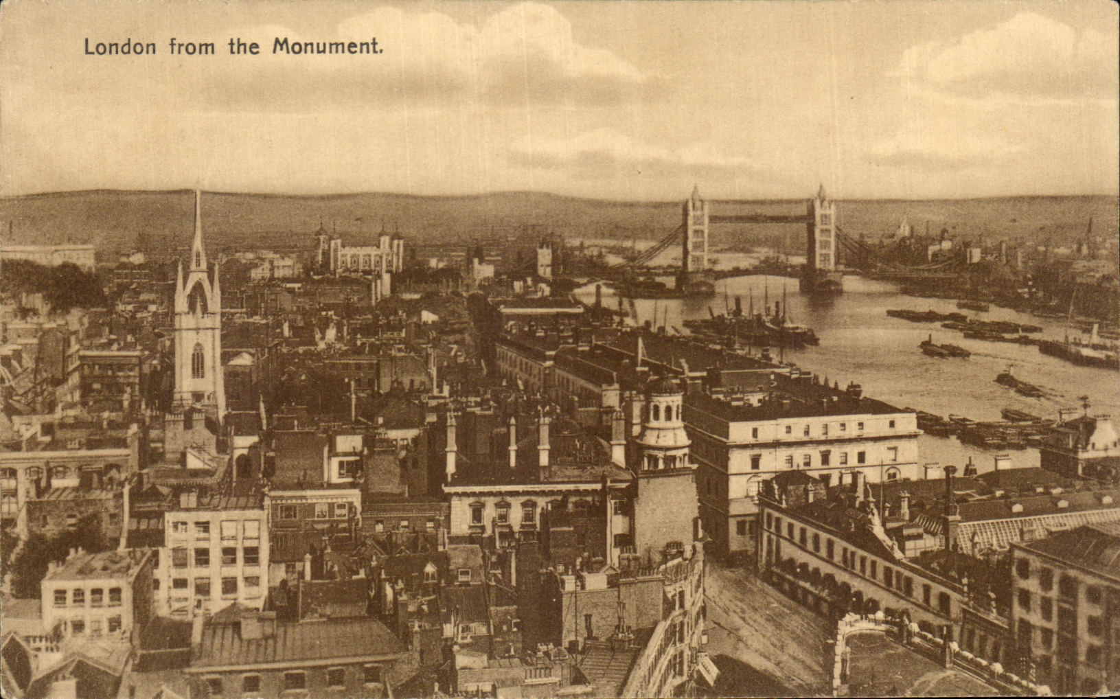 CPA London from the Monument Londres