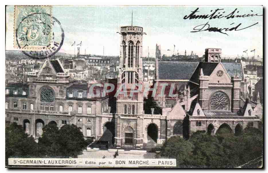 CPA S Germain l'Auxerrois Edite par le Bon Marche Paris